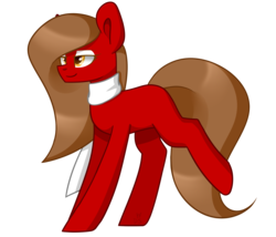 Size: 1682x1440 | Tagged: safe, artist:despotshy, oc, oc only, oc:lila, earth pony, pony, clothes, female, mare, raised hoof, scarf, simple background, solo, transparent background