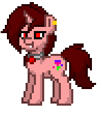 Size: 149x168 | Tagged: safe, oc, oc only, oc:lavenderheart, bat pony, pony, pony town, solo