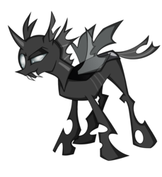Size: 2025x2212 | Tagged: safe, artist:invaderkwin, oc, oc only, oc:flint, changeling, high res, male, simple background, solo, transparent background, white changeling