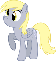 Size: 2218x2415 | Tagged: safe, artist:derphed, derpy hooves, pegasus, pony, g4, female, high res, mare, raised hoof, simple background, solo, transparent background