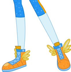 Size: 5205x5284 | Tagged: dead source, safe, artist:teentitansfan201, edit, vector edit, rainbow dash, equestria girls, g4, my little pony equestria girls: legend of everfree, absurd resolution, clothes, cropped, crystal guardian, female, leg focus, legs, pictures of legs, shoes, simple background, sneakers, solo, sparkles, super ponied up, transparent background, vector, wings