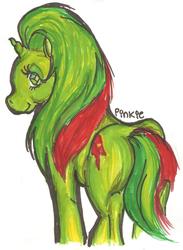 Size: 1040x1424 | Tagged: safe, artist:plnkle, mimic (g1), pony, g1, female, solo, traditional art