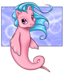 Size: 880x1033 | Tagged: safe, artist:psocid, wavedancer, sea pony, g1, female, simple background, solo, transparent background