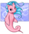 Size: 880x1033 | Tagged: safe, artist:psocid, wavedancer, sea pony, g1, female, simple background, solo, transparent background