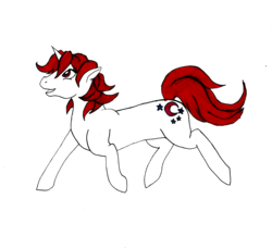 Size: 1868x1700 | Tagged: dead source, safe, artist:ayakemono, moondancer (g1), pony, g1, female, simple background, solo, traditional art, transparent background