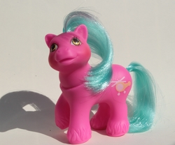 Size: 3176x2648 | Tagged: safe, artist:flicksi, baby whirly twirl, pony, g1, baby, baby pony, high res, irl, photo, solo, toy