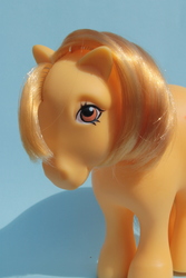 Size: 2848x4272 | Tagged: safe, artist:flicksi, butterscotch (g1), pony, g1, high res, irl, photo, solo, toy