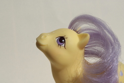 Size: 4272x2848 | Tagged: safe, artist:flicksi, baby lemon drop, pony, g1, baby, baby pony, high res, irl, photo, solo, toy