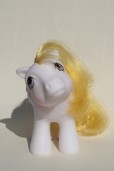 Size: 2848x4272 | Tagged: safe, artist:flicksi, baby honeycomb, pony, g1, baby, baby pony, high res, irl, photo, solo, toy