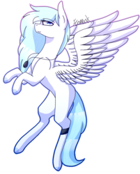 Size: 670x832 | Tagged: safe, artist:sweetmelon556, oc, oc only, oc:feather cloud, pegasus, pony, female, flying, mare, simple background, solo, transparent background