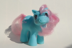 Size: 4272x2848 | Tagged: safe, artist:flicksi, baby bow tie, pony, g1, baby, baby pony, high res, irl, photo, solo, toy