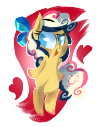 Size: 1200x1500 | Tagged: safe, artist:talonsofwater, oc, oc only, oc:cavity, pony, bipedal, female, heart, mare, solo