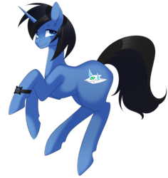 Size: 1422x1506 | Tagged: safe, artist:haydee, oc, oc only, oc:night rain, pony, unicorn, black mane, colored pupils, freckles, male, simple background, solo, transparent background, watch, wristwatch