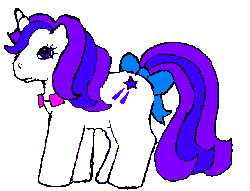 Size: 324x247 | Tagged: safe, artist:babyglory38, baby glory, pony, g1, female, gif, non-animated gif, simple background, solo, transparent background