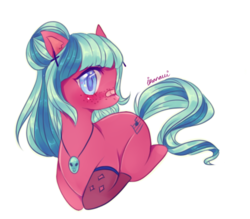 Size: 579x508 | Tagged: safe, artist:ikanavi, oc, oc only, earth pony, pony, prone, simple background, solo, transparent background