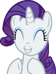 Size: 1707x2239 | Tagged: safe, artist:cyanlightning, rarity, pony, g4, gauntlet of fire, animated, clapping, clapping ponies, cute, eyes closed, female, gif, mare, raribetes, simple background, smiling, solo, transparent background, vector