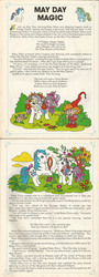 Size: 720x2000 | Tagged: safe, baby glory, majesty, medley, goblin, pony, g1, my little pony spring special 1986, my little pony vol. 1, official, clumsy, female, grumpy goblin, magic, may day, may day magic, may queen, maypole, revenge, spots, spring, story