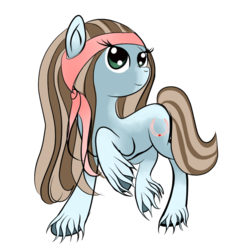 Size: 744x758 | Tagged: safe, artist:silversthreads, oc, oc only, oc:romanyheart, earth pony, gypsy vanner, pony, appleloosa, bandana, clothes, solo, unshorn fetlocks