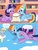 Size: 1944x2592 | Tagged: safe, artist:rainbowyoshi305, derpy hooves, rainbow dash, twilight sparkle, alicorn, pony, g4, book, cloud, dis gon b gud, female, flying, lesbian, ship:twidash, shipping, sky, thought bubble, twilight sparkle (alicorn)