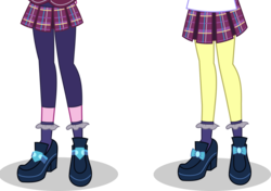 Size: 2138x1503 | Tagged: dead source, safe, artist:teentitansfan201, edit, vector edit, suri polomare, upper crust, equestria girls, g4, my little pony equestria girls: friendship games, clothes, cropped, crystal prep academy, crystal prep academy uniform, crystal prep shadowbolts, female, legs, pictures of legs, school uniform, shoes, simple background, socks, transparent background, vector