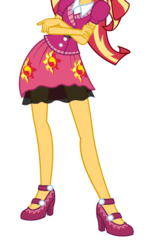 Size: 1470x2477 | Tagged: dead source, safe, artist:teentitansfan201, edit, vector edit, sunset shimmer, equestria girls, g4, my little pony equestria girls: friendship games, clothes, female, high heels, leg focus, legs, pictures of legs, shoes, simple background, solo, transparent background, vector