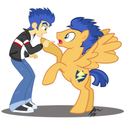 Size: 1000x953 | Tagged: safe, artist:scruffytoto, flash sentry, human, pegasus, pony, equestria girls, g4, clothes, cutie mark, human ponidox, jacket, male, pants, self ponidox, shoes, simple background, sneakers, stallion, transparent background, vector, wings