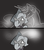 Size: 666x761 | Tagged: safe, artist:egophiliac, princess celestia, princess luna, moonstuck, g4, cartographer's cap, filly, hat, marauder's mantle, monochrome, partial color, sad, spiritlestia, tumblr, tumblr comic, woona, younger