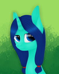 Size: 1600x2000 | Tagged: safe, artist:verabrony, oc, oc only, pony, unicorn, bust, female, mare, portrait, solo