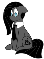 Size: 1182x1567 | Tagged: safe, artist:david rainbowie, oc, oc only, oc:synth pop, earth pony, pony, female, mare, necktie, simple background, solo, transparent background