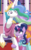 Size: 1200x1920 | Tagged: safe, artist:theroyalprincesses, princess celestia, twilight sparkle, alicorn, pony, g4, make new friends but keep discord, my little pony: friendship is magic, alternate hairstyle, canterlot, celestia's crown, celestia's gala dress, clothes, covered cutie mark, crown, dress, duo, duo female, female, gala dress, grand galloping gala, hoof shoes, indoors, jewelry, looking at each other, looking down, looking up, mare, raised hoof, regalia, smiling, twilight sparkle (alicorn), twilight sparkle's second gala dress