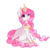 Size: 3850x3850 | Tagged: safe, artist:zombiecupcake101, princess celestia, alicorn, pony, g4, cewestia, cute, cutelestia, female, filly, high res, pink-mane celestia, sitting, smiling, solo, wavy mouth, younger