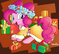 Size: 1975x1825 | Tagged: safe, artist:kemofoo, pinkie pie, spirit of hearth's warming presents, pony, a hearth's warming tail, g4, female, solo