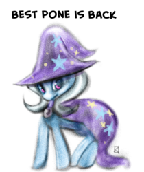 Size: 1280x1524 | Tagged: safe, artist:fauxsquared, trixie, pony, unicorn, trixie is magic, g4, cape, clothes, female, hat, simple background, solo, trixie's cape, trixie's hat, white background