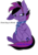 Size: 600x868 | Tagged: safe, artist:misty-the-pegasus, oc, oc only, oc:midnight coda, pony, angry, belly, clothes, scarf, simple background, solo, text