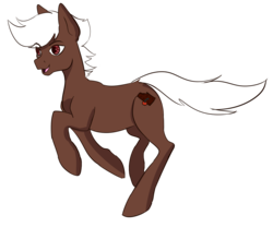 Size: 1500x1250 | Tagged: safe, artist:silverkitsune84, oc, oc only, oc:cherry cordial, earth pony, pony, galloping, male, running, solo, stallion