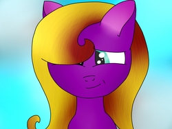Size: 1024x768 | Tagged: safe, artist:steamyart, oc, oc only, pony, bust, face, hair over one eye, shading, solo