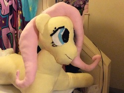 Size: 2592x1936 | Tagged: safe, artist:ponylover88, fluttershy, pony, g4, an attempt was made, irl, photo, plushie, solo