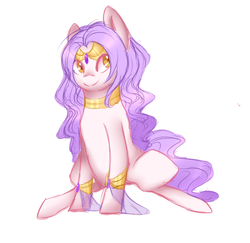 Size: 882x859 | Tagged: safe, artist:kittii-kat, oc, oc only, oc:althea, pony, colored pupils, female, mare, simple background, sitting, solo, white background