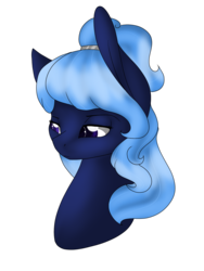 Size: 1061x1409 | Tagged: safe, artist:cyrinthia, oc, oc only, oc:enmera, earth pony, pony, bust, female, mare, portrait, simple background, solo, transparent background