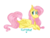 Size: 800x600 | Tagged: safe, artist:scoobert-doobert, fluttershy, pony, g4, female, looking away, looking sideways, prone, simple background, solo, transparent background, unshorn fetlocks