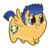 Size: 600x581 | Tagged: safe, artist:coggler, artist:frog&cog, artist:gopherfrog, flash sentry, pony, g4, backwards cutie mark, blushing, chubbie, cute, diasentres, grin, male, simple background, smiling, solo, spread wings, transparent background