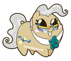 Size: 600x518 | Tagged: safe, artist:coggler, artist:frog&cog, artist:gopherfrog, mayor mare, pony, g4, blushing, chubbie, female, grin, simple background, smiling, solo, transparent background