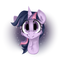 Size: 1961x1886 | Tagged: safe, artist:appleychu, twilight sparkle, pony, g4, bust, female, looking at you, portrait, simple background, smiling, solo, transparent background
