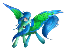 Size: 2001x1567 | Tagged: safe, artist:beardie, oc, oc only, original species, pegasus, pony, commission, prowler, solo