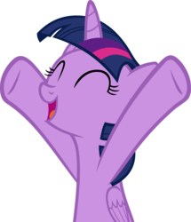 Size: 3107x3606 | Tagged: safe, artist:ironm17, twilight sparkle, alicorn, pony, g4, the saddle row review, ^^, eyes closed, female, folded wings, happy, high res, mare, simple background, solo, transparent background, twilight sparkle (alicorn), vector, wings