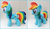 Size: 1289x742 | Tagged: safe, artist:lilmoon, rainbow dash, pony, g4, irl, photo, plushie, smiling, solo