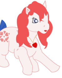 Size: 795x1000 | Tagged: safe, artist:alicornmoonstar, sundance, pony, g1, female, gimp, simple background, solo, transparent background