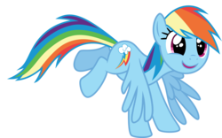 Size: 4997x3124 | Tagged: safe, artist:cloudyskie, rainbow dash, pony, castle sweet castle, g4, .ai available, excited, female, high res, open mouth, simple background, smiling, solo, transparent background, vector