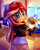 Size: 1606x2000 | Tagged: safe, artist:discorded, sunset shimmer, equestria girls, g4, ass, blushing, bunset shimmer, burger, butt, cafeteria, canterlot high, clothes, cute, eating, female, food, hay, hay burger, herbivore, homesick shimmer, humans doing horse things, jacket, looking at you, looking back, looking back at you, restaurant, shimmerbetes, skirt, solo, sunset wants her old digestive system back