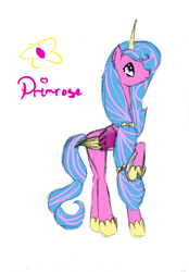 Size: 2400x3440 | Tagged: safe, artist:the-pony-project, princess primrose, alicorn, pony, g1, alicornified, female, high res, princess ruby, race swap, solo